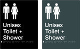 Unisex Toilet & Shower - Polypropylene - Black / Charcoal