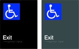 Accessible Exit - Polypropylene - Black / Charcoal