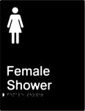 Female Shower - Polypropylene - Black / Charcoal