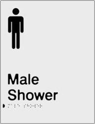 Male Shower - Anodised Aluminium