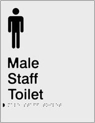 Male Staff Toilet - Anodised Aluminium